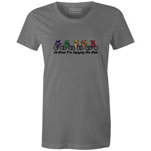 Enjoying The Ride Women'sThread+Spoke - THREAD+SPOKE | MTB APPAREL | ROAD BIKING T-SHIRTS | BICYCLE T SHIRTS |