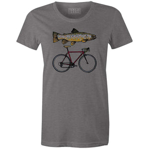 Women's T-shirt - Fish Bike