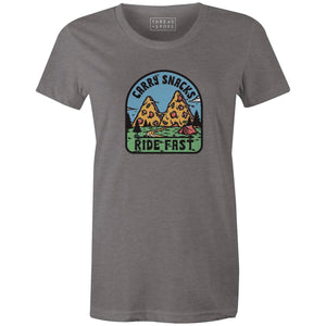 Women's T-shirt - Carry Snacks Ride Fast