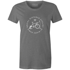 Women's T-shirt - Social Distance Cyclist