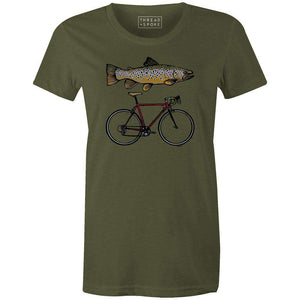 Women's T-shirt - Fish Bike