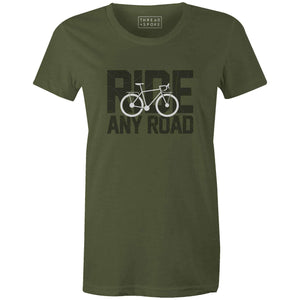 Women's T-shirt - Ride Any Road