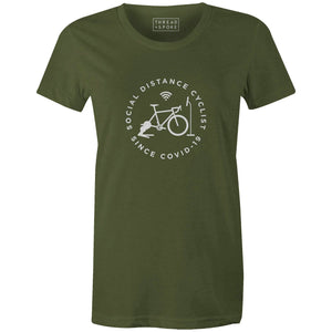 Women's T-shirt - Social Distance Cyclist