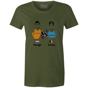 Matje VS Wout Women'sBici - THREAD+SPOKE | MTB APPAREL | ROAD BIKING T-SHIRTS | BICYCLE T SHIRTS |