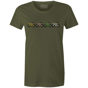 Women's T-shirt - Pixel Bike