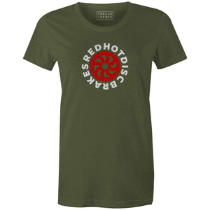 Women's T-shirt - Red Hot Disc Brakes