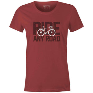 Women's T-shirt - Ride Any Road