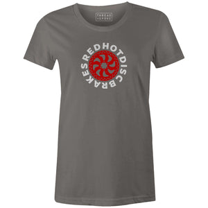 Women's T-shirt - Red Hot Disc Brakes