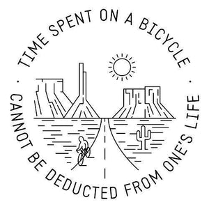 Time Spent On a BikeThread+Spoke - THREAD+SPOKE | MTB APPAREL | ROAD BIKING T-SHIRTS | BICYCLE T SHIRTS |