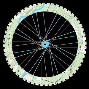 Topographical TireJordon Mazziotti - THREAD+SPOKE | MTB APPAREL | ROAD BIKING T-SHIRTS | BICYCLE T SHIRTS |