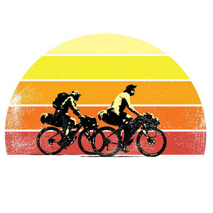 Riding Into the SunsetThread+Spoke - THREAD+SPOKE | MTB APPAREL | ROAD BIKING T-SHIRTS | BICYCLE T SHIRTS |