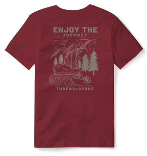 Enjoy The JourneyThread+Spoke - THREAD+SPOKE | MTB APPAREL | ROAD BIKING T-SHIRTS | BICYCLE T SHIRTS |