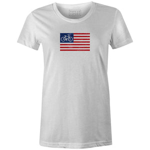 I Pledge Allegiance Women'sThread+Spoke - THREAD+SPOKE | MTB APPAREL | ROAD BIKING T-SHIRTS | BICYCLE T SHIRTS |