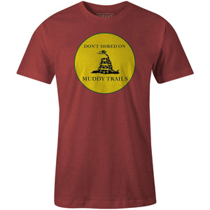 Men's T-shirt - Don't Shred Muddy On Trails