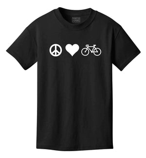 Youth T-shirt - Peace Love Bicycles Kid's