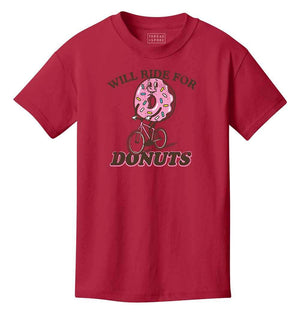 Youth T-shirt - Will Ride For Donuts Kid's