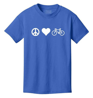 Youth T-shirt - Peace Love Bicycles Kid's