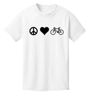 Youth T-shirt - Peace Love Bicycles Kid's