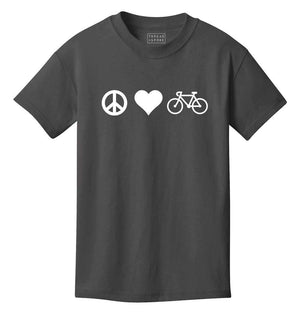 Youth T-shirt - Peace Love Bicycles Kid's