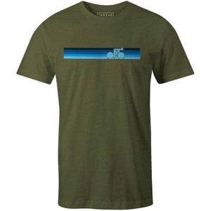Rainbow Biker Retro BlueThread+Spoke - THREAD+SPOKE | MTB APPAREL | ROAD BIKING T-SHIRTS | BICYCLE T SHIRTS |