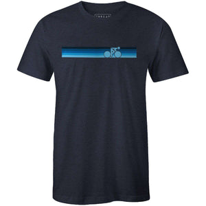 Rainbow Biker Retro BlueThread+Spoke - THREAD+SPOKE | MTB APPAREL | ROAD BIKING T-SHIRTS | BICYCLE T SHIRTS |