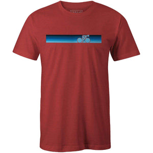 Rainbow Biker Retro BlueThread+Spoke - THREAD+SPOKE | MTB APPAREL | ROAD BIKING T-SHIRTS | BICYCLE T SHIRTS |
