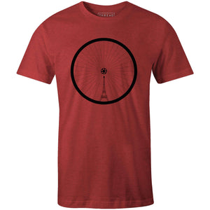T+S Eiffel Tower WheelThread+Spoke - THREAD+SPOKE | MTB APPAREL | ROAD BIKING T-SHIRTS | BICYCLE T SHIRTS |