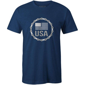 USA BadgeKimball Henneman - THREAD+SPOKE | MTB APPAREL | ROAD BIKING T-SHIRTS | BICYCLE T SHIRTS |