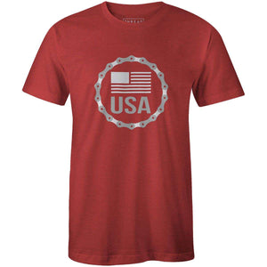 USA BadgeKimball Henneman - THREAD+SPOKE | MTB APPAREL | ROAD BIKING T-SHIRTS | BICYCLE T SHIRTS |