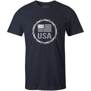 USA BadgeKimball Henneman - THREAD+SPOKE | MTB APPAREL | ROAD BIKING T-SHIRTS | BICYCLE T SHIRTS |