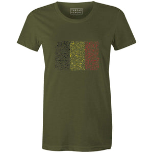 Bikes of Belgium Women'sJordon Mazziotti - THREAD+SPOKE | MTB APPAREL | ROAD BIKING T-SHIRTS | BICYCLE T SHIRTS |
