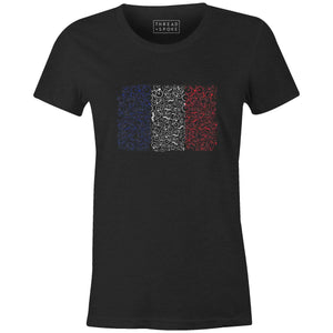 Bikes of France Women'sJordon Mazziotti - THREAD+SPOKE | MTB APPAREL | ROAD BIKING T-SHIRTS | BICYCLE T SHIRTS |