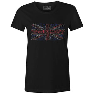 Bikes of Great Britain Women'sJordon Mazziotti - THREAD+SPOKE | MTB APPAREL | ROAD BIKING T-SHIRTS | BICYCLE T SHIRTS |