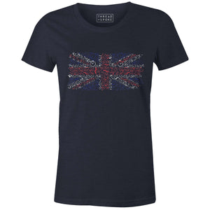 Bikes of Great Britain Women'sJordon Mazziotti - THREAD+SPOKE | MTB APPAREL | ROAD BIKING T-SHIRTS | BICYCLE T SHIRTS |