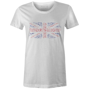 Bikes of Great Britain Women'sJordon Mazziotti - THREAD+SPOKE | MTB APPAREL | ROAD BIKING T-SHIRTS | BICYCLE T SHIRTS |