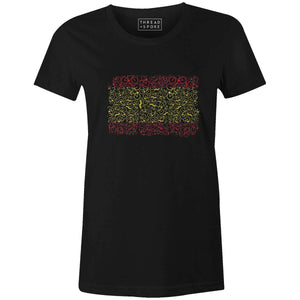 Bikes of Spain Women'sJordon Mazziotti - THREAD+SPOKE | MTB APPAREL | ROAD BIKING T-SHIRTS | BICYCLE T SHIRTS |