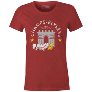 Champs Elysees Tee Women'sThread+Spoke - THREAD+SPOKE | MTB APPAREL | ROAD BIKING T-SHIRTS | BICYCLE T SHIRTS |