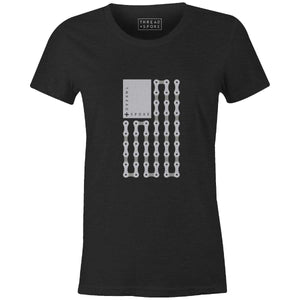 Freedom Chains Women'sKimball Henneman - THREAD+SPOKE | MTB APPAREL | ROAD BIKING T-SHIRTS | BICYCLE T SHIRTS |