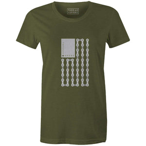 Freedom Chains Women'sKimball Henneman - THREAD+SPOKE | MTB APPAREL | ROAD BIKING T-SHIRTS | BICYCLE T SHIRTS |