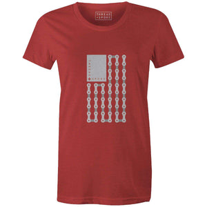 Freedom Chains Women'sKimball Henneman - THREAD+SPOKE | MTB APPAREL | ROAD BIKING T-SHIRTS | BICYCLE T SHIRTS |
