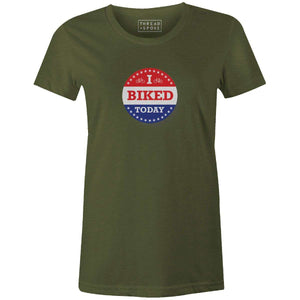 I Biked Today Women'sThread+Spoke - THREAD+SPOKE | MTB APPAREL | ROAD BIKING T-SHIRTS | BICYCLE T SHIRTS |