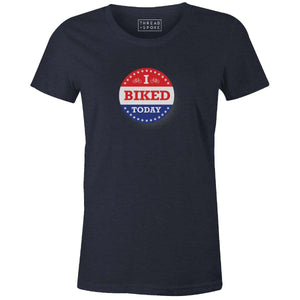 I Biked Today Women'sThread+Spoke - THREAD+SPOKE | MTB APPAREL | ROAD BIKING T-SHIRTS | BICYCLE T SHIRTS |
