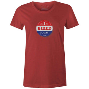 I Biked Today Women'sThread+Spoke - THREAD+SPOKE | MTB APPAREL | ROAD BIKING T-SHIRTS | BICYCLE T SHIRTS |