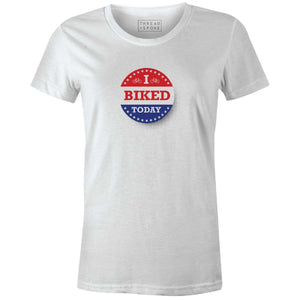 I Biked Today Women'sThread+Spoke - THREAD+SPOKE | MTB APPAREL | ROAD BIKING T-SHIRTS | BICYCLE T SHIRTS |