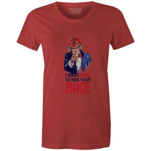I Want You to Ride Your Bike Women'sThread+Spoke - THREAD+SPOKE | MTB APPAREL | ROAD BIKING T-SHIRTS | BICYCLE T SHIRTS |
