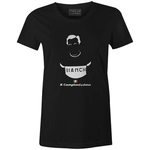 Il Campionissimo Women'sBICI - THREAD+SPOKE | MTB APPAREL | ROAD BIKING T-SHIRTS | BICYCLE T SHIRTS |