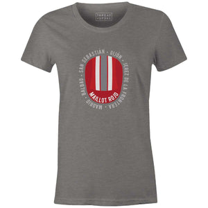 La Vuelta Maillot Rojo Cap Women'sThread+Spoke - THREAD+SPOKE | MTB APPAREL | ROAD BIKING T-SHIRTS | BICYCLE T SHIRTS |