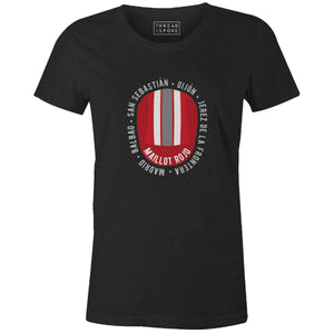 La Vuelta Maillot Rojo Cap Women'sThread+Spoke - THREAD+SPOKE | MTB APPAREL | ROAD BIKING T-SHIRTS | BICYCLE T SHIRTS |