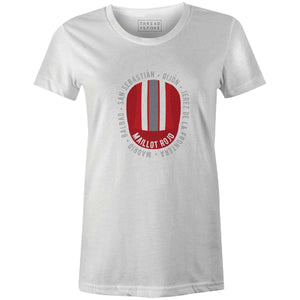 La Vuelta Maillot Rojo Cap Women'sThread+Spoke - THREAD+SPOKE | MTB APPAREL | ROAD BIKING T-SHIRTS | BICYCLE T SHIRTS |