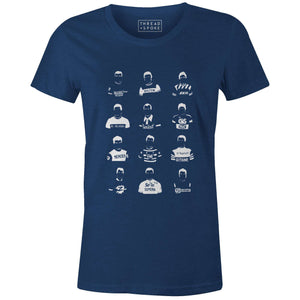 Legends Collection Women'sBICI - THREAD+SPOKE | MTB APPAREL | ROAD BIKING T-SHIRTS | BICYCLE T SHIRTS |